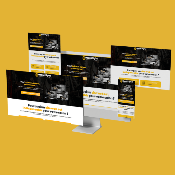 Page de vente moderne et performante